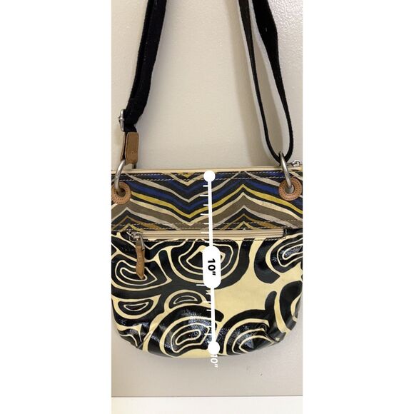 Vintage Fossil Key-Per coated canvas crossbody - Picture 5 of 10